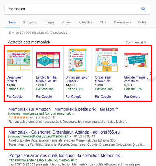 Double affichage sur Google Adwords et Google Shopping